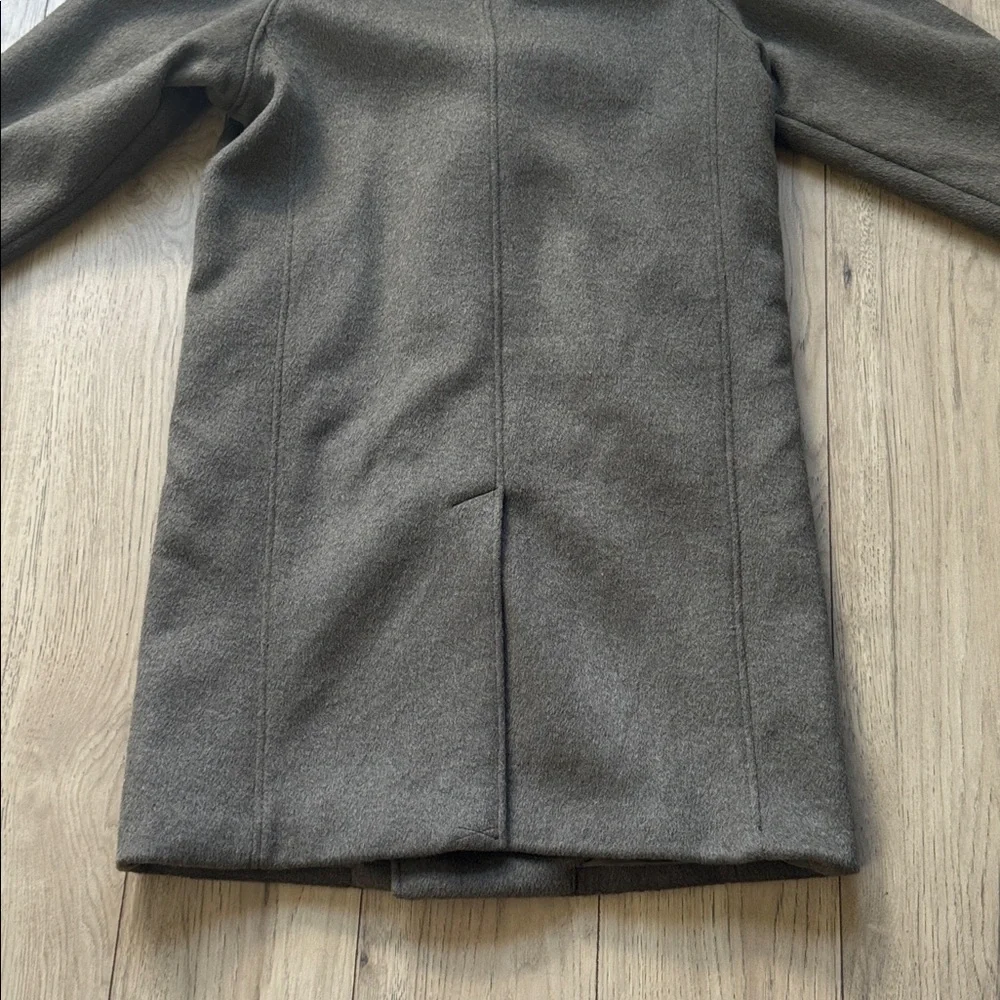 OAK + FORT Men’s Double-Breasted Wool-Blend Overcoat Jacket Men’s Large